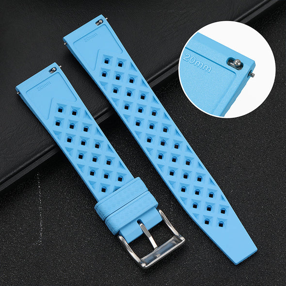 Premium-Grade Tropical FKM Rubber Watch Strap