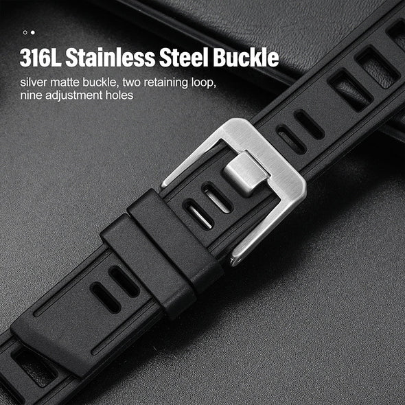 Premium Grade Rubber Dive Watchband