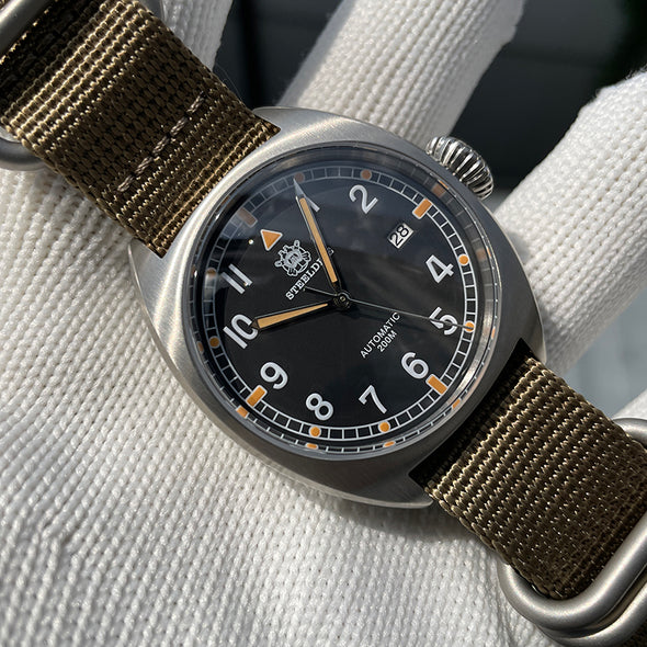 Steeldive SD1907P 40mm W10 Military Automatic Watch