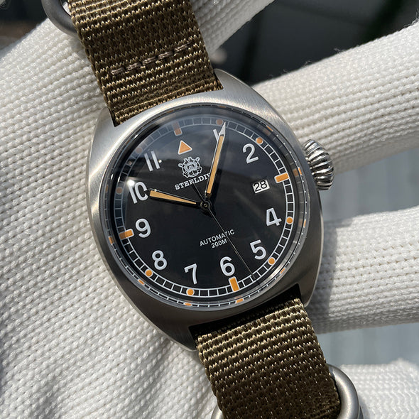 Steeldive SD1907P 40mm W10 Military Automatic Watch