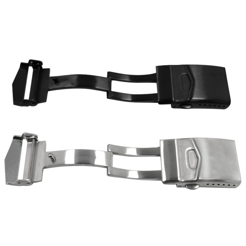 Amazon.com: 18mm 20mm 22mm 316L Stainless Steel Fold Safety Clasp Buckle  Clasp Fit SKX Dive Watch (18MM) : Clothing, Shoes & Jewelry